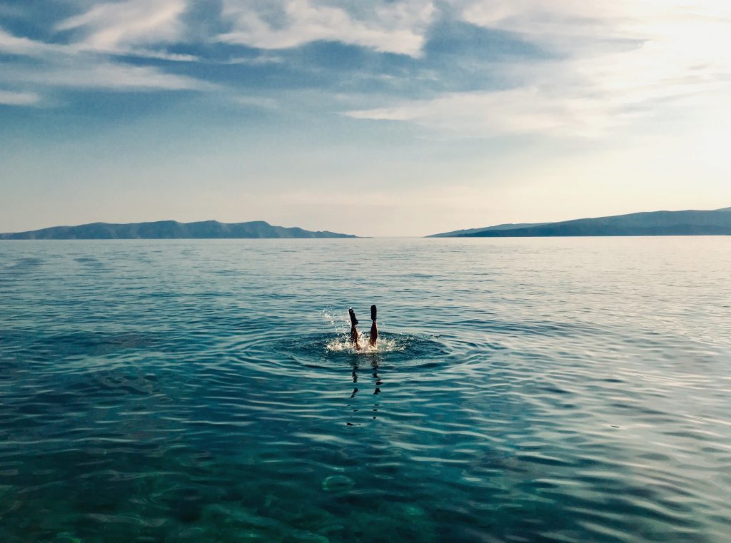 Island Pag and amazing beach Zrče in Croatia